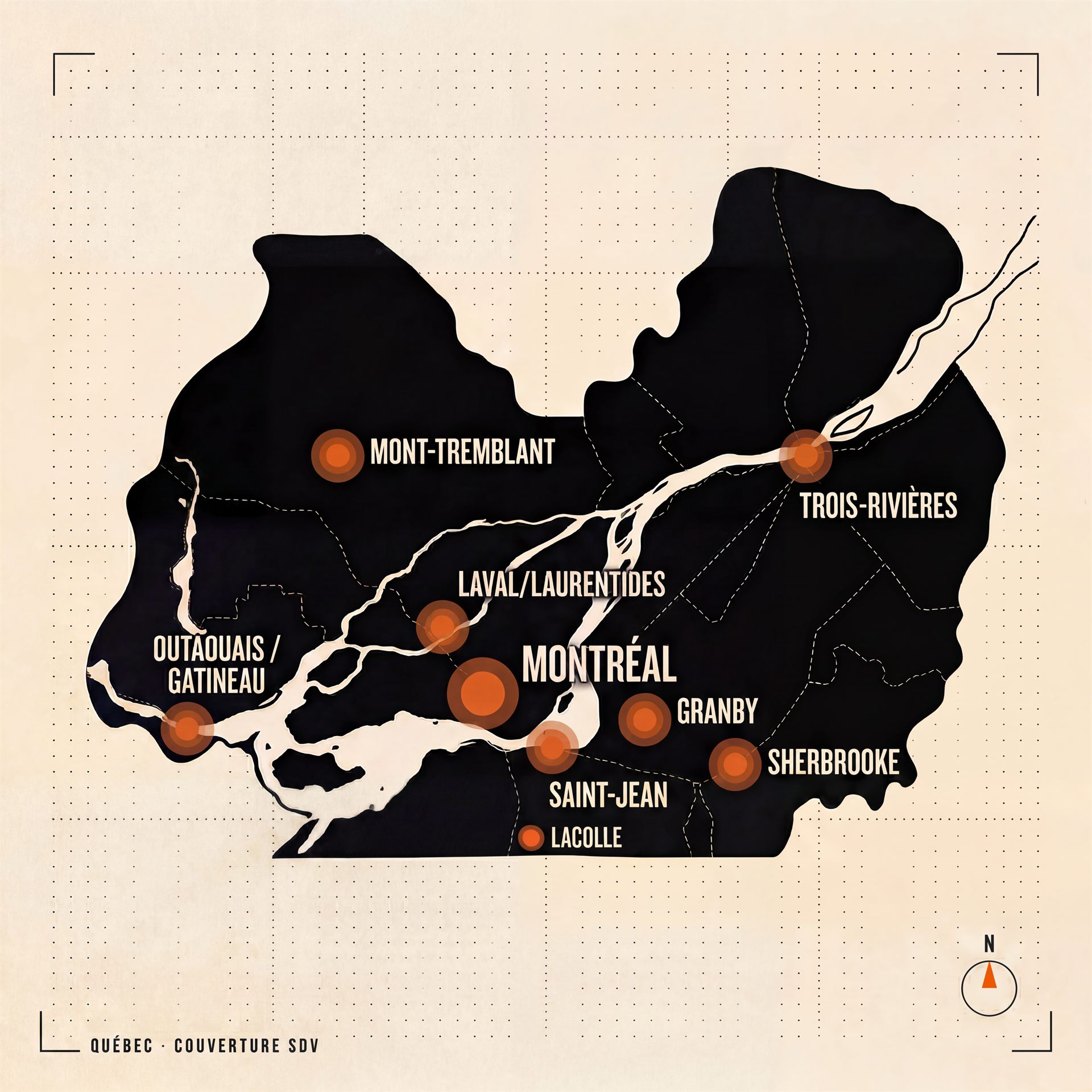 Carte de couverture SDV au Québec