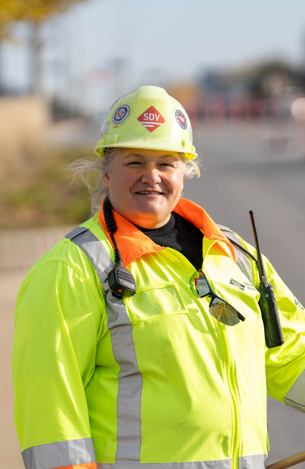 Employée SDV sur le terrain