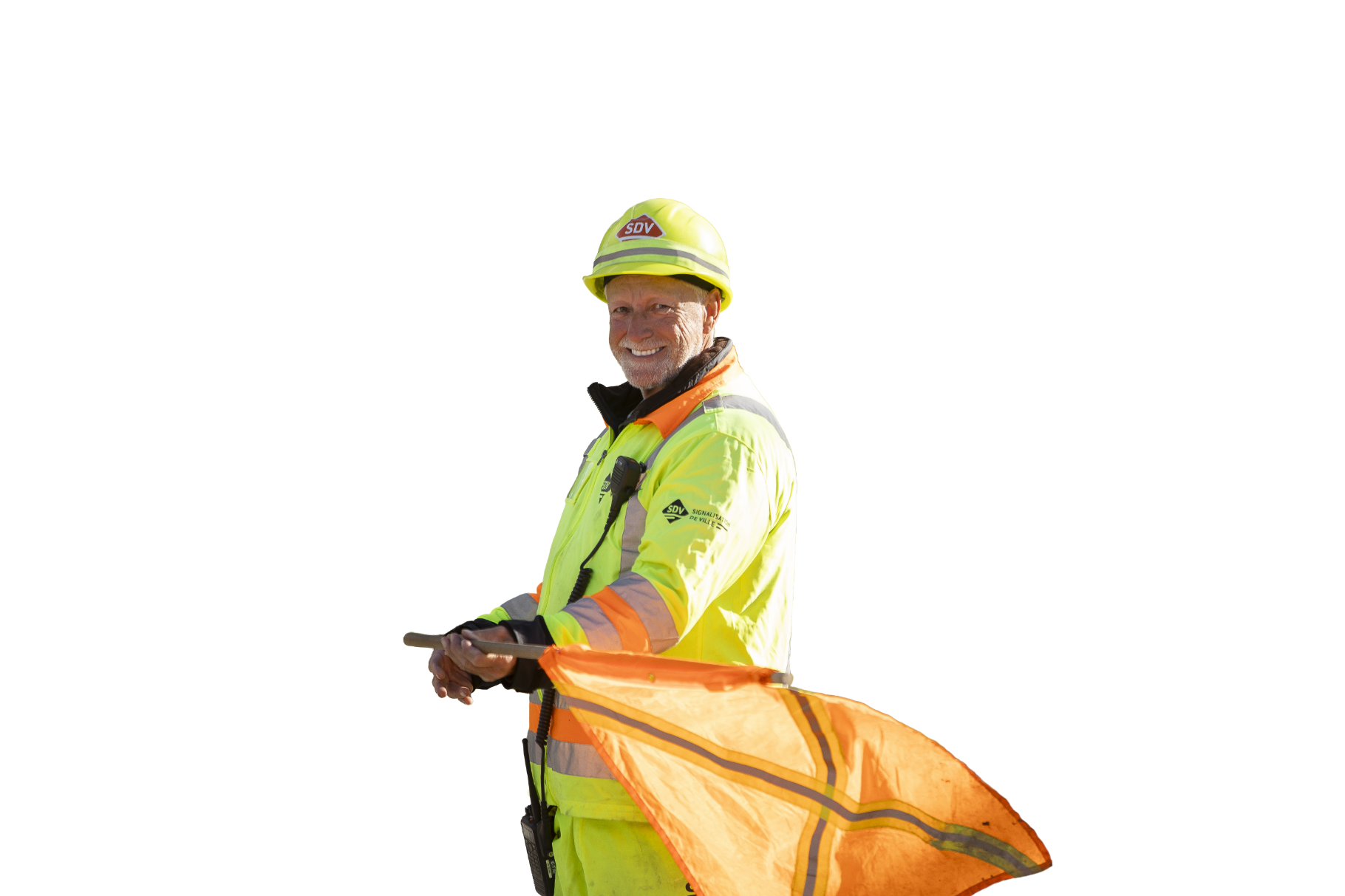 Signaleur SDV sur chantier